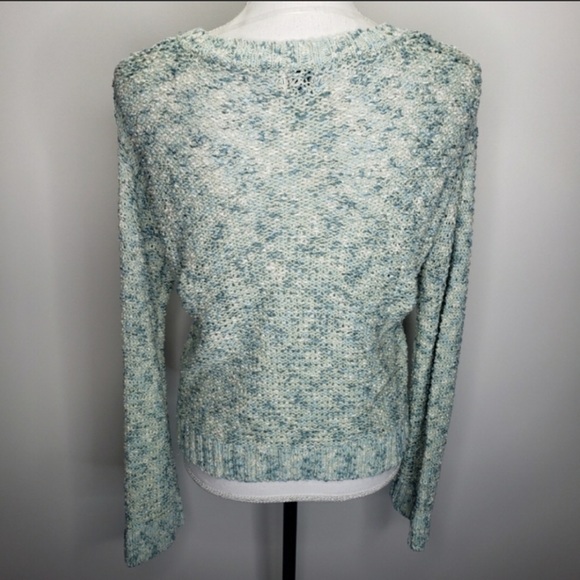 🛍️# 87 Chunky Knit Sage Fleck Sweater - Picture 7 of 7